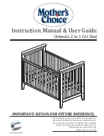 Mother Choice Orlando 2 in 1 Cot Bed Instruction Manual & User Manual preview