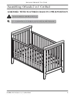 Предварительный просмотр 5 страницы Mother Choice Orlando 2 in 1 Cot Bed Instruction Manual & User Manual