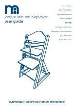 Предварительный просмотр 1 страницы mothercare adjust with me highchair User Manual