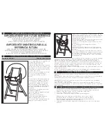 Preview for 1 page of mothercare FOLDING HIGHCHAIR Instructions For Use