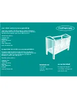 Предварительный просмотр 1 страницы mothercare hereford cot User Manual