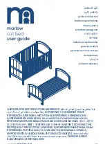 mothercare marlow cot bed User Manual preview