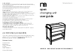 mothercare open changing unit User Manual preview