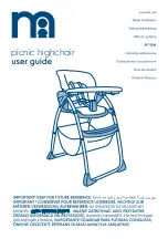 Предварительный просмотр 1 страницы mothercare picnic highchair User Manual