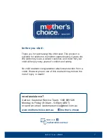 Предварительный просмотр 7 страницы Mother's Choice flair II Instruction Manual