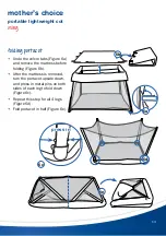 Предварительный просмотр 13 страницы Mother's Choice rhythm 2 in 1 portacot Instruction Manual