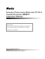 Preview for 1 page of Motic AE30-31 Instruction Manual