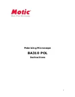 Motic BA310 Pol Instructions Manual preview