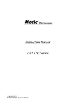 Motic F-11 LED Series Instruction Manual preview