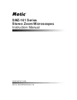 Motic SMZ-161B Instruction Manual preview