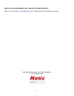 Preview for 8 page of Motic Swiftline M30TZ-SM99CL Use And Care Manual