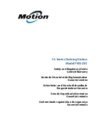 Preview for 1 page of Motion Computing FWS-DS1 Safety Manual