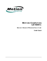 Motion Computing LE1600TC User Manual preview