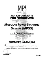 Предварительный просмотр 1 страницы Motion Concepts MPS MAXX MPSS Owner'S Manual