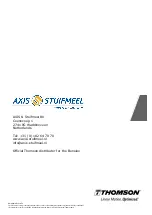 Preview for 24 page of Motion AXIS STUIFMEEL Thomson PC-Series Installation Manual