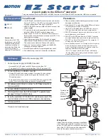 Предварительный просмотр 1 страницы Motion EZ Start EZServo EZSV17 Quick Manual