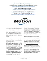 Preview for 13 page of Motion RSD001 User Manual