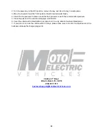 Preview for 24 page of Moto Electric Vehicles Bubble Car Owner'S Manual