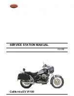 Preview for 1 page of MOTO GUZZI California EV V1100 Service Station Manual