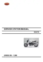 MOTO GUZZI Griso1200 8V Service Station Manual preview
