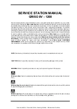 Preview for 3 page of MOTO GUZZI Griso1200 8V Service Station Manual