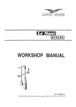 MOTO GUZZI Le mans 1000 Workshop Manual preview