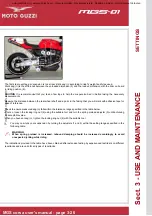 Предварительный просмотр 221 страницы MOTO GUZZI MGS-01 2010 Owner'S Manual