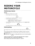 Preview for 20 page of MOTO GUZZI QUOTA 1100 ES Owner'S Manual