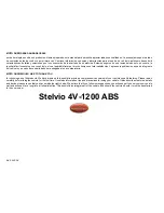 MOTO GUZZI Stelvio 4V-1200 ABS User Manual предпросмотр