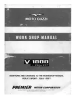 MOTO GUZZI V1000 I-Convert Workshop Manual предпросмотр