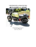 MOTO GUZZI V11 SPORT MY 2003 Installation Instructions Manual preview