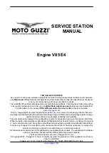 Предварительный просмотр 2 страницы MOTO GUZZI V85 E4 Service Station Manual