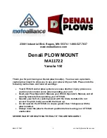 Motoalliance Denali MA11722 Installation предпросмотр