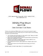 Preview for 1 page of Motoalliance DENALI MA11759 Manual