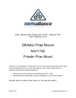 Motoalliance DENALI MA11762 Manual preview