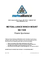 Motoalliance MA11609 Manual предпросмотр