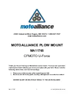 Motoalliance MA11765 Quick Start Manual предпросмотр