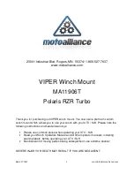 Motoalliance VIPER MA11906T Install Instructions Manual preview