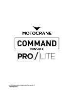 MotoCrane COMMAND CONSOLE LITE Operation Manual предпросмотр