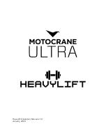 MotoCrane ULTRA Heavylift Operation Manual предпросмотр