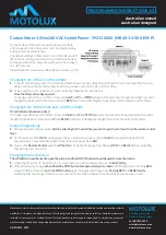 Motolux 592130000 Programming Instructions preview