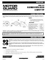 Motor Guard D-20 Instructions preview