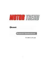 Motor Trend MT-2000 User Manual предпросмотр