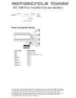 Preview for 2 page of Motorcycle tunes MT 1000 Watt Amplified Chrome Speakers Quick Start Manual