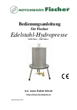 Preview for 1 page of Motorgeräte Fischer 500FP20Inox Instructions For Use Manual