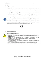 Preview for 3 page of Motorgeräte Fischer 500FP20Inox Instructions For Use Manual