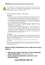 Preview for 7 page of Motorgeräte Fischer 500FP20Inox Instructions For Use Manual