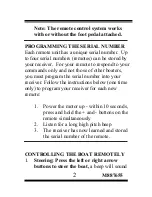 Предварительный просмотр 3 страницы MotorGuide MVUDRC01 Owner'S Instruction Manual