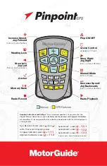 Preview for 1 page of MotorGuide PinPiont GPS Installation Instructions