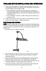 Preview for 34 page of MotorGuide TOUR 109 Operation Maintenance Installation Warranty Manual